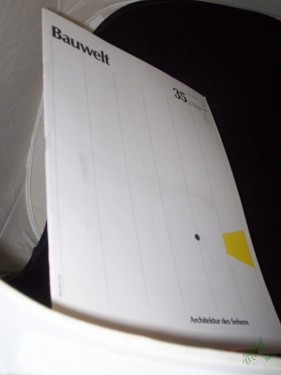 Artikelbild des Artikels “35/1989 Architektur des Sehens “