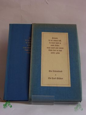 Artikelbild des Artikels “Freund, so du etwas bist, so bleib doch ja nicht stehn: man muß aus einem Licht fort in das andre gehn : Spruchsammlg / Heinrich Tieck “