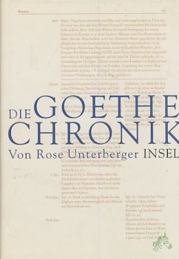Artikelbild des Artikels “Die Goethe-Chronik / von Rose Unterberger “