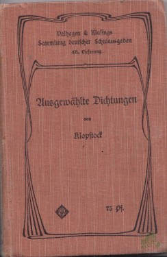 Artikelbild des Artikels “Ausgewählte Dichtungen von Klopstock, “