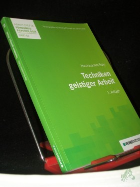 Product image of the product “Techniken geistiger Arbeit / Horst-Joachim Rahn ”