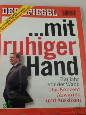 Product image of the product “DER SPIEGEL 33/2001, mit ruhiger Hand ”