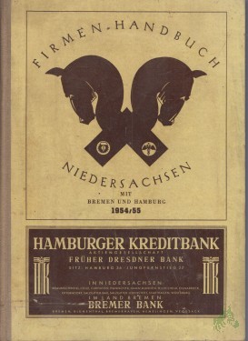 Artikelbild des Artikels “Firmenhandbuch Niedersachsen mit Bremen und Hamburg. 22. Ausgabe. 1953/54 “