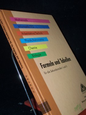 Artikelbild des Artikels “Formeln und Tabellen für die Sekundarstufen I und II / Paetec, Gesellschaft für Bildung und Technik mbH “