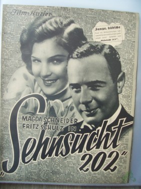 Artikelbild des Artikels “Nummer 1827, 1932, Sehnsucht 202 mit Magda Schneider und Fritz Schulz “