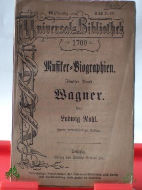 Artikelbild des Artikels “Wagner / Von Ludwig Nohl “