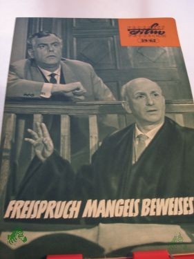 Artikelbild des Artikels “39/62 Freispruch mangels Beweises “