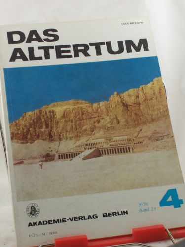 Product image of the product “Das Altertum, Band 24, Heft 4, 1978 ”