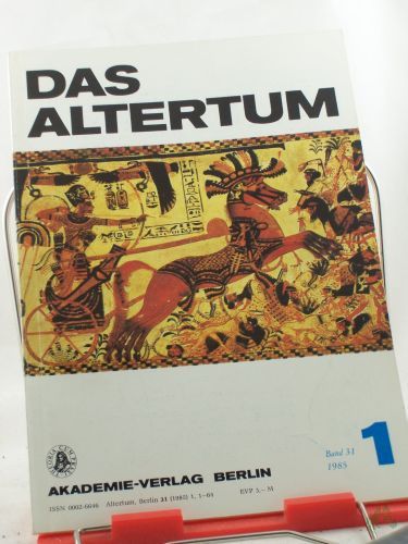Product image of the product “Das Altertum, Band 31, Heft 1, 1985 ”