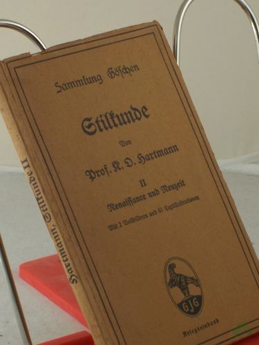 Product image of the product “Stilkunde / Renaissance und Neuzeit, Von K. O. Hartmann ”