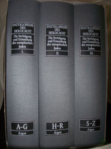 Artikelbild des Artikels “Enzyklopädie des Holocaust : die Verfolgung und Ermordung der europäischen Juden / hrsg. von Eberhard Jäckel... [Wiss. Mitarb. Dieter Pohl. Übers. aus dem Engl. Margit Bergner...] “