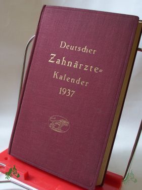 Product image of the product “Deutscher Zahnärztekalender 1937 ”