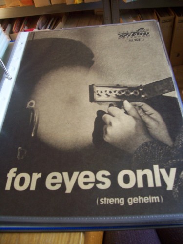 Artikelbild des Artikels “Nr. 72/63 for eyes only (streng geheim) “