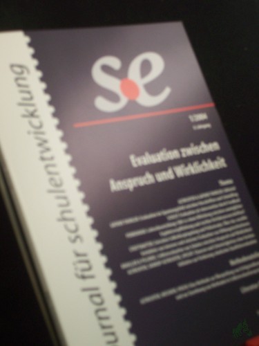Artikelbild des Artikels “1/2004, Thema: Evaluation zwischen Anspruch und Wirklichkeit / [Hrsg.: Herbert Altrichter ...] “