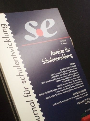 Product image of the product “Thema: Anreize für Schulentwicklung / [Red.: Heinz Günter Holtappels & Hans-Günter Rolff] ”