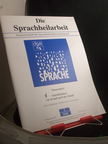 Artikelbild des Artikels “3/2004 Schriftlichkeit vor in und nach der Schule, Themenheft “