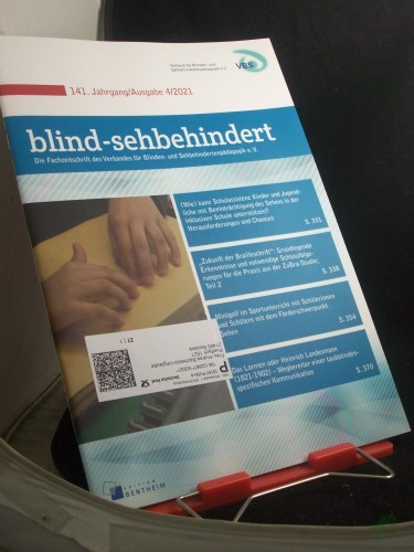 Artikelbild des Artikels “blind- sehbehindert, 4/2021 “