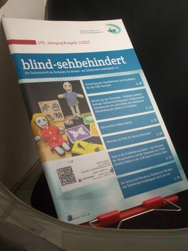 Artikelbild des Artikels “blind- sehbehindert, 1/2023 “