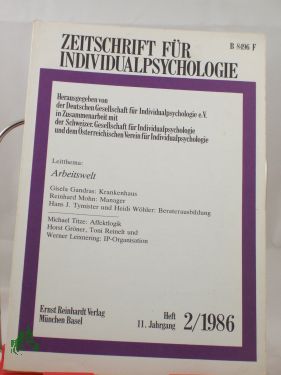 Artikelbild des Artikels “11. Jahrgang 2/1986 “