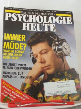 Artikelbild des Artikels “4/1992 Immer müde, warum Schlaf alleine nicht mehr hilft “