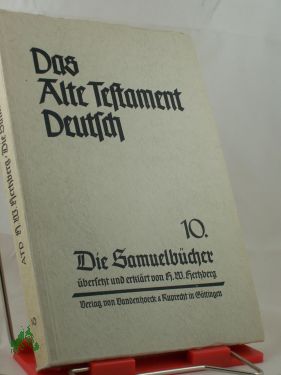 Artikelbild des Artikels “Die Samuelbücher / Übers. u. erkl. v. Hans Wilhelm Hertzberg “