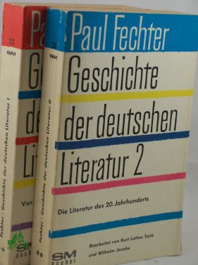 Artikelbild des Artikels “Geschichte der deutschen Literatur / Paul Fechter, 2 Bände “