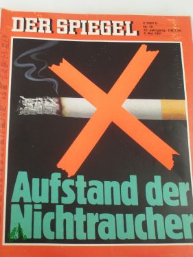 Artikelbild des Artikels “DER SPIEGEL 19/1981, Aufstand der Nichtraucher “