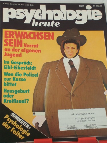 Artikelbild des Artikels “3/1978, Erwachsen sein, Verrat an der eigenen Kindheit “