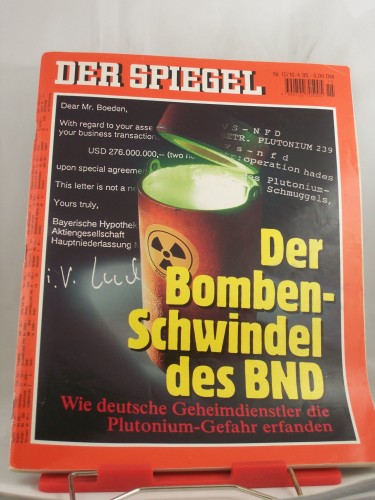 Artikelbild des Artikels “15/1995, Der Bomben-Schwindel des BND “