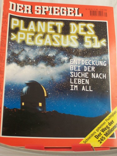 Artikelbild des Artikels “45/1995, Planet des Pegasus 51 “