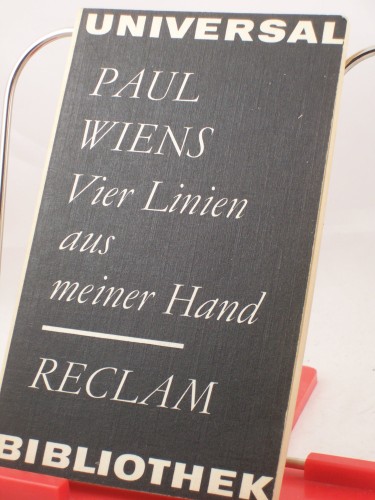 Artikelbild des Artikels “Vier Linien aus meiner Hand : Gedichte 1943-1971 / Paul Wiens “