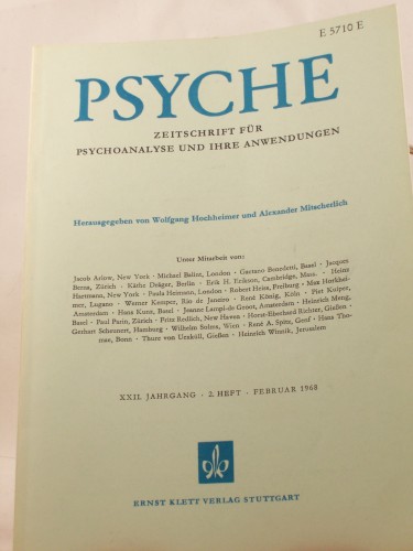 Artikelbild des Artikels “XXII/2, 1968, Die Behandlung einer sterbenden Patientin “