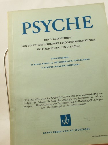 Artikelbild des Artikels “VIII/10, 1955, Die Abstinenzregel` in der Psychoanalyse “