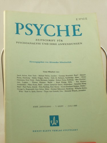 Artikelbild des Artikels “XXIII/7, 1969, Dr. Eugen Mahler Beobachtbare kollektive Ichreaktionen “