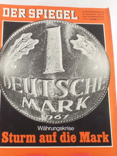 Artikelbild des Artikels “48/1968, Währungskrise, Sturm auf die Mark “