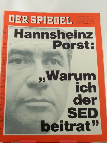 Artikelbild des Artikels “6/1968, Hansheinz Porst, Warum ich der SED beitrat “
