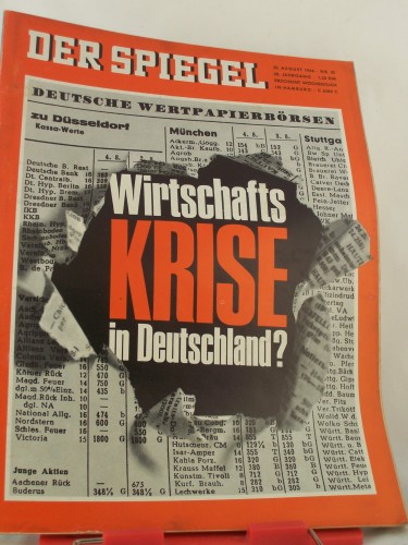 Artikelbild des Artikels “35/1966, Wirtschaftskrise in Deutschland? “