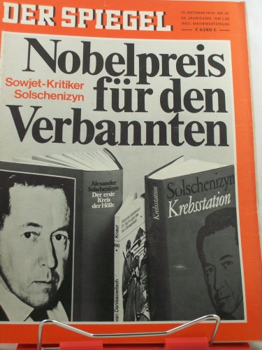 Artikelbild des Artikels “42/1970, Nobelpreis für den Verbannten, Sowjet Kritiker Solschenizyn “