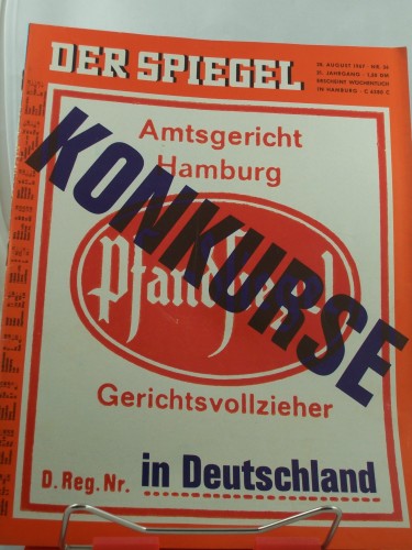 Artikelbild des Artikels “36/1967, KONKURSE in Deutschland “