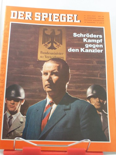 Artikelbild des Artikels “32/1967, Schröders Kampf gegen den Kanzler “