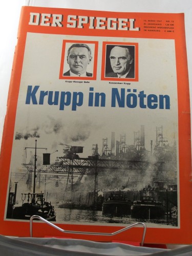 Artikelbild des Artikels “12/1967, Krupp in Nöten “