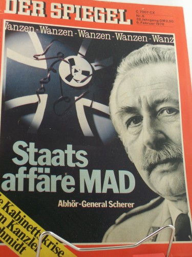 Artikelbild des Artikels “6/1978, Staatsaffäre MAD, Abhörgeneral Scherer “