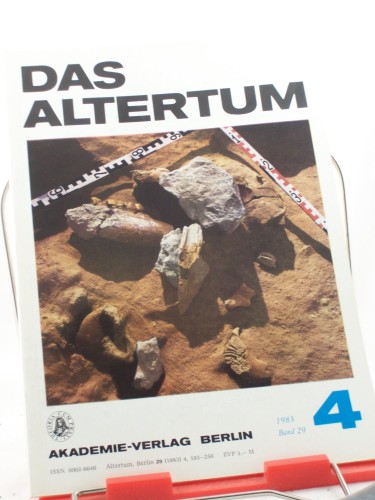 Artikelbild des Artikels “Das Altertum, Band 29, Heft 4, 1983 “