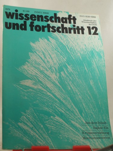 Artikelbild des Artikels “Wissenschaft und Fortschritt, 12/1979 “