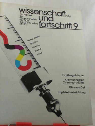 Artikelbild des Artikels “Wissenschaft und Fortschritt, 9/1986 “
