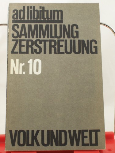 Artikelbild des Artikels “Sammlung Zerstreung Nr.10 “