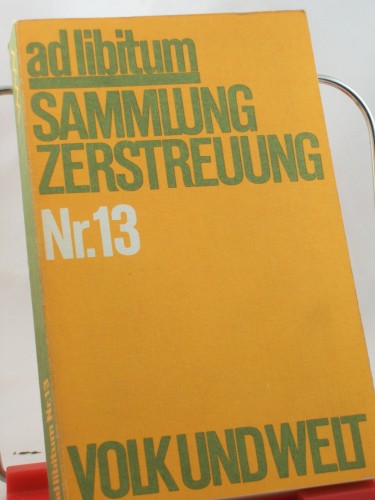 Artikelbild des Artikels “Sammlung Zerstreung Nr.13 “