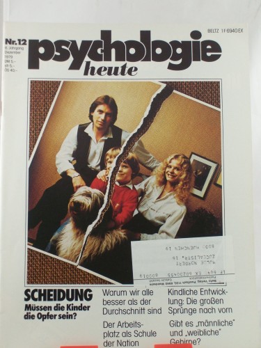 Artikelbild des Artikels “12/1979, Scheidung müssen Kinder die Opfer sein? “