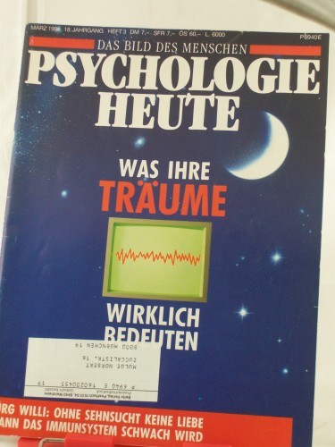 Artikelbild des Artikels “3/1991, Was ihre Träume wirklich bedeuten “