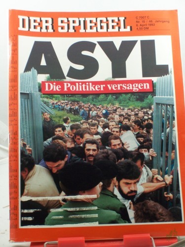 Product image of the product “15/1992, 6. April, Asyl Die Politiker versagen ”